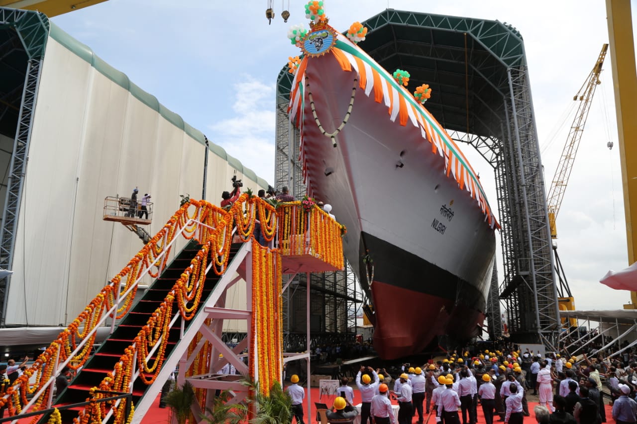 Navy's first new stealth frigate, INS ‘Nilgiri’ launched